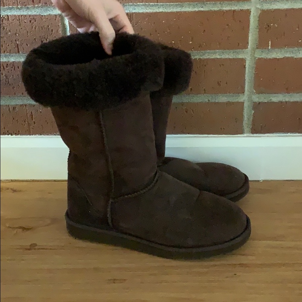 Fuzzy Brown Winter Boots